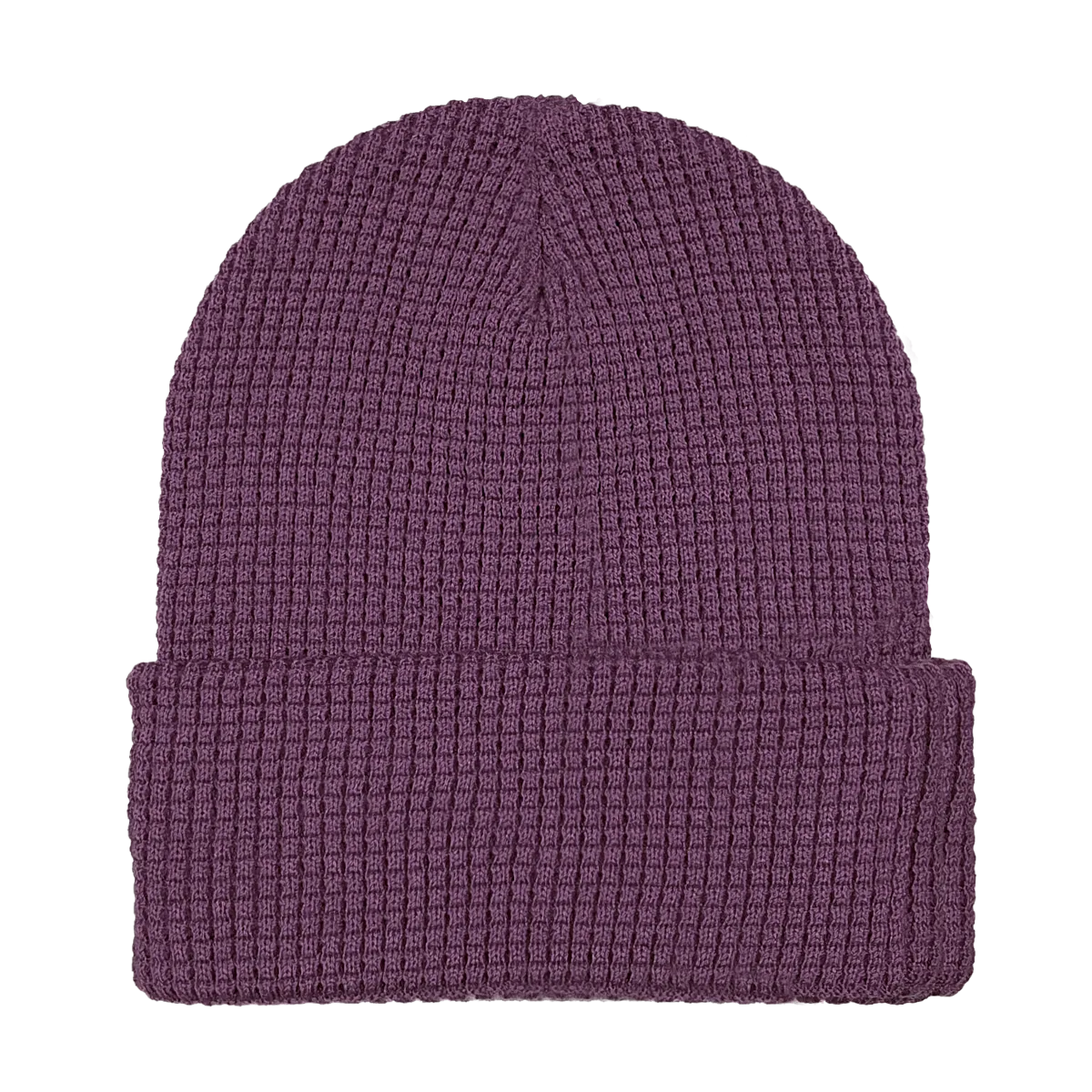 12 Waffle Knit Cuff Beanie - WK90