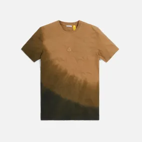 6 Moncler x 1017 Alyx 9SM Garment Dyed Maglia Tie Dye Tee - Camel / Black