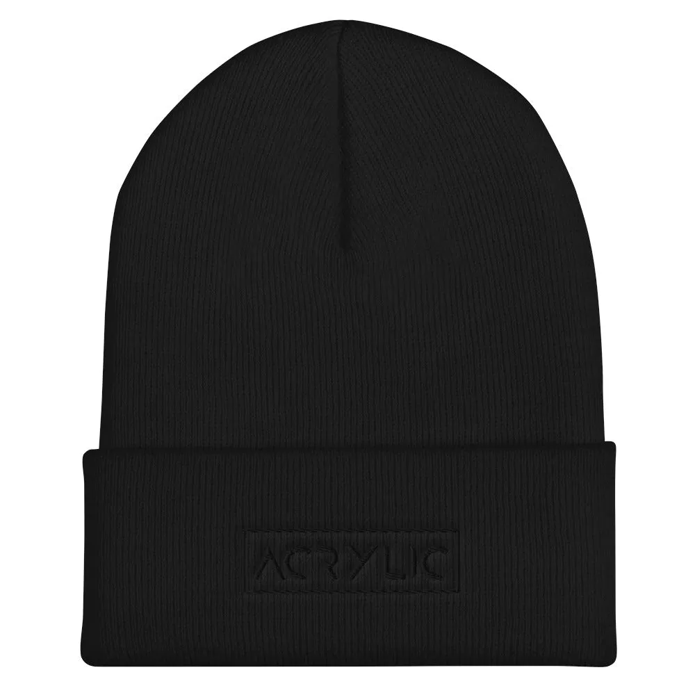 AcrylicBrand Cuffed Beanie