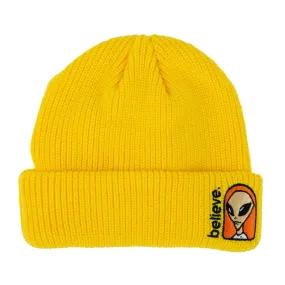 Alien Workshop - Believe Embroidered Beanie Gold