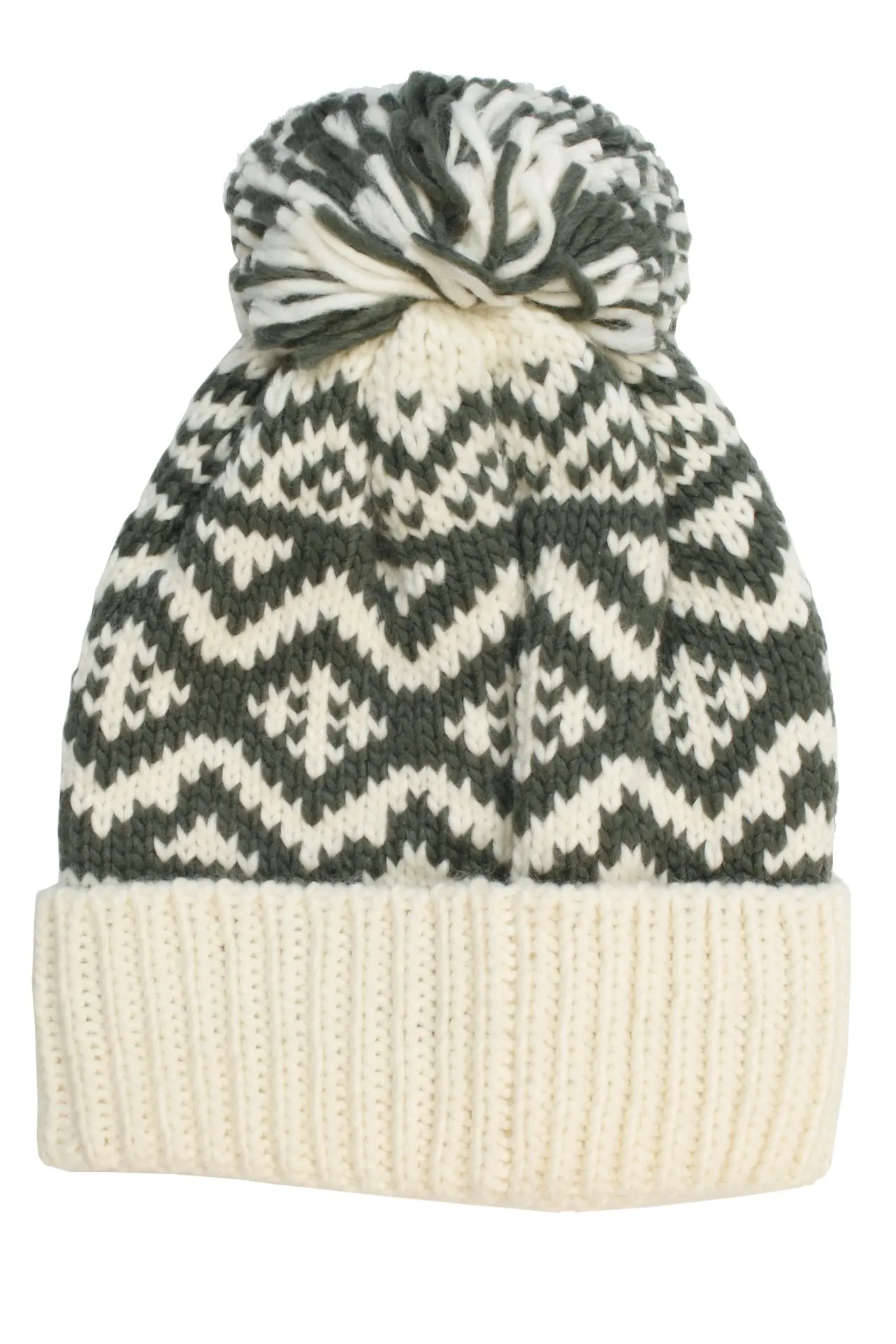 Barbour Mens 'Fairisle' Pom Knit Beanie Hat