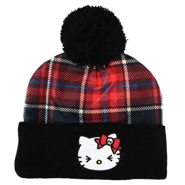 Beanie - Hello Kitty - Plaid