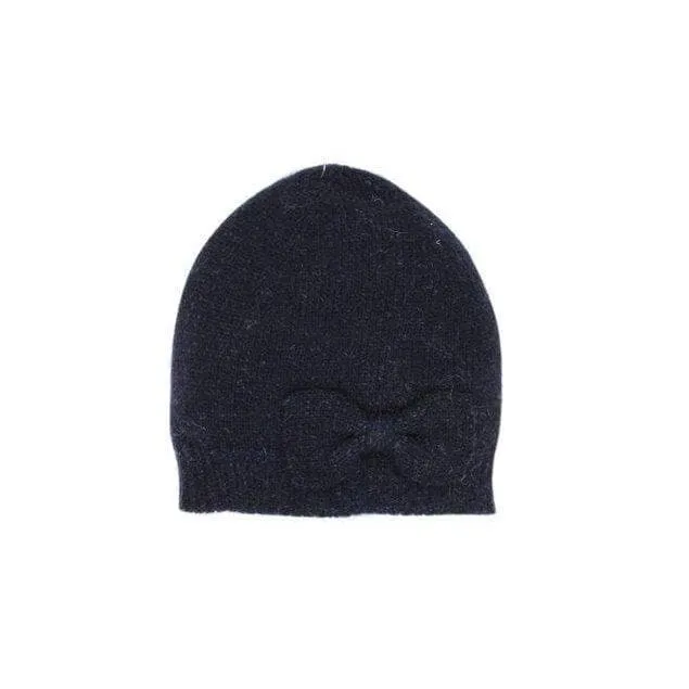 Beanie with Knit Bow