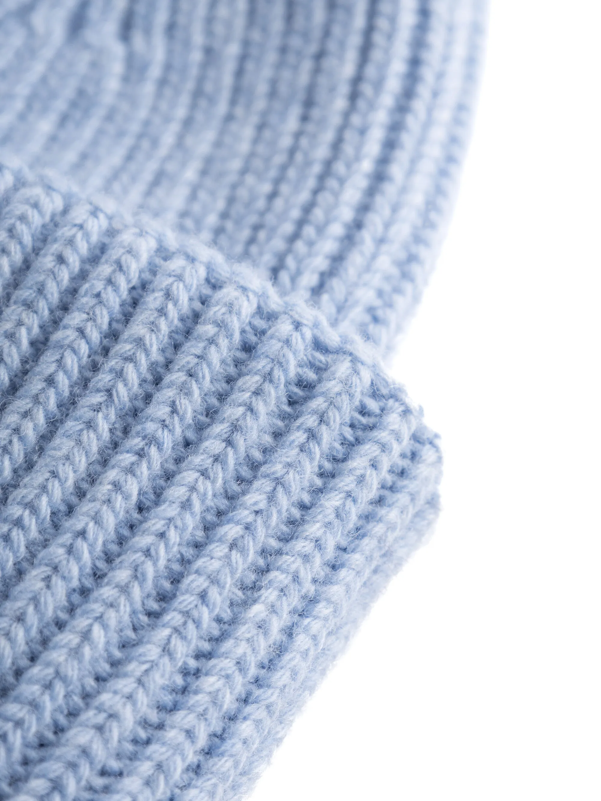 Big rib beanie - Asley Blue