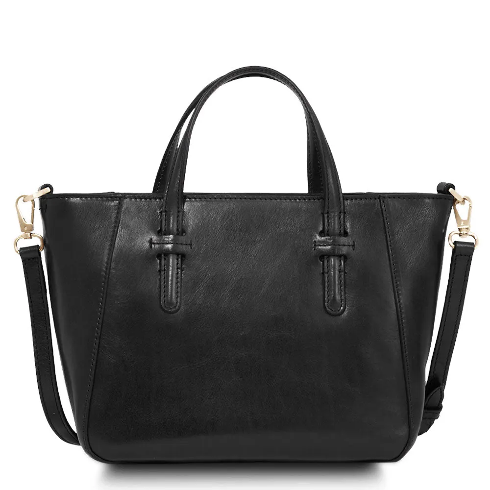 Borsa Donna a Mano con Tracolla THE BRIDGE linea Diana in Pelle Nera