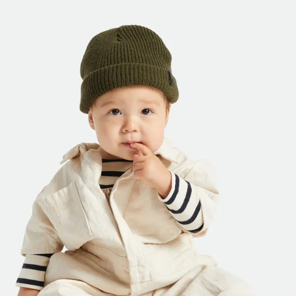 Brixton Baby Heist Beanie - Military Olive