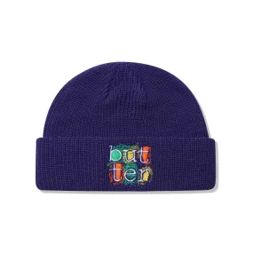 Butter Goods Scribble Beanie Navy