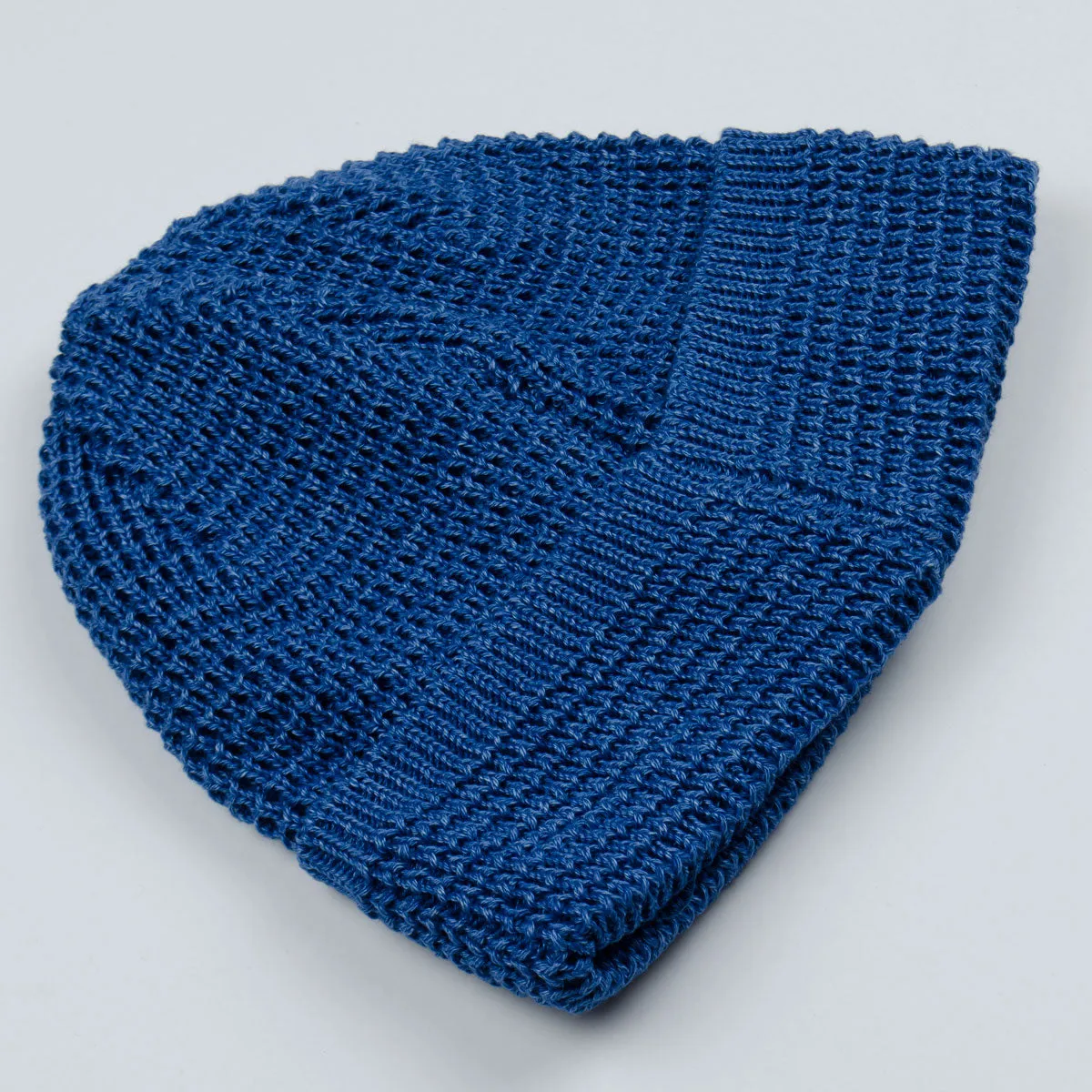 cableami - Denim-like Cotton Beanie - Blue