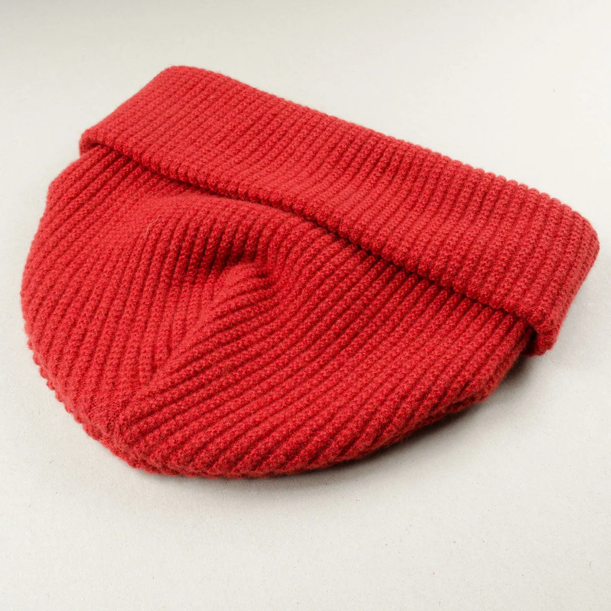 cableami - Waffle Beanie (30% Cashmere) - Brick