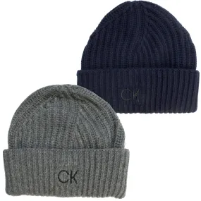 Calvin Klein Mens 'Elevated' Wool Beanie Hat