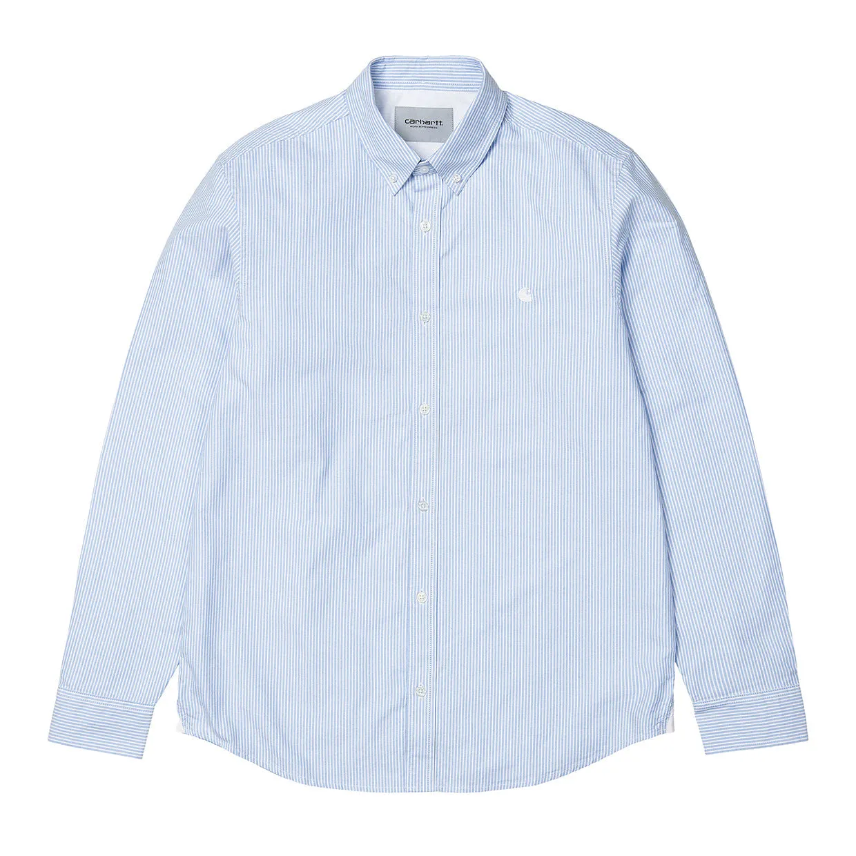 Camicia Carhartt WIP  L/S Duffield Shirt Azzurro / Bianco