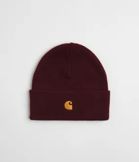 Carhartt Chase Beanie - Amarone / Gold