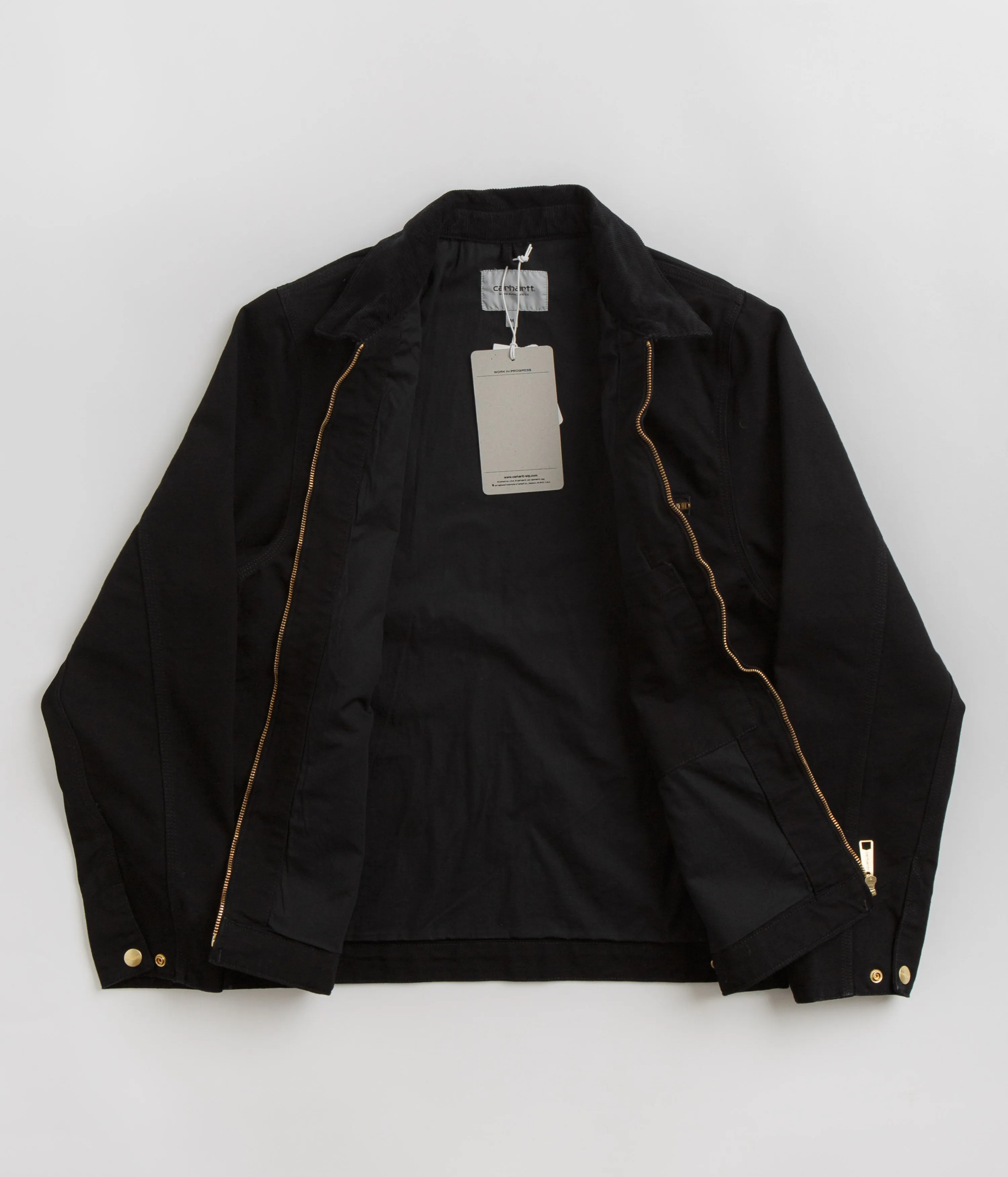 Carhartt Detroit Jacket - Black / Black / Rinsed