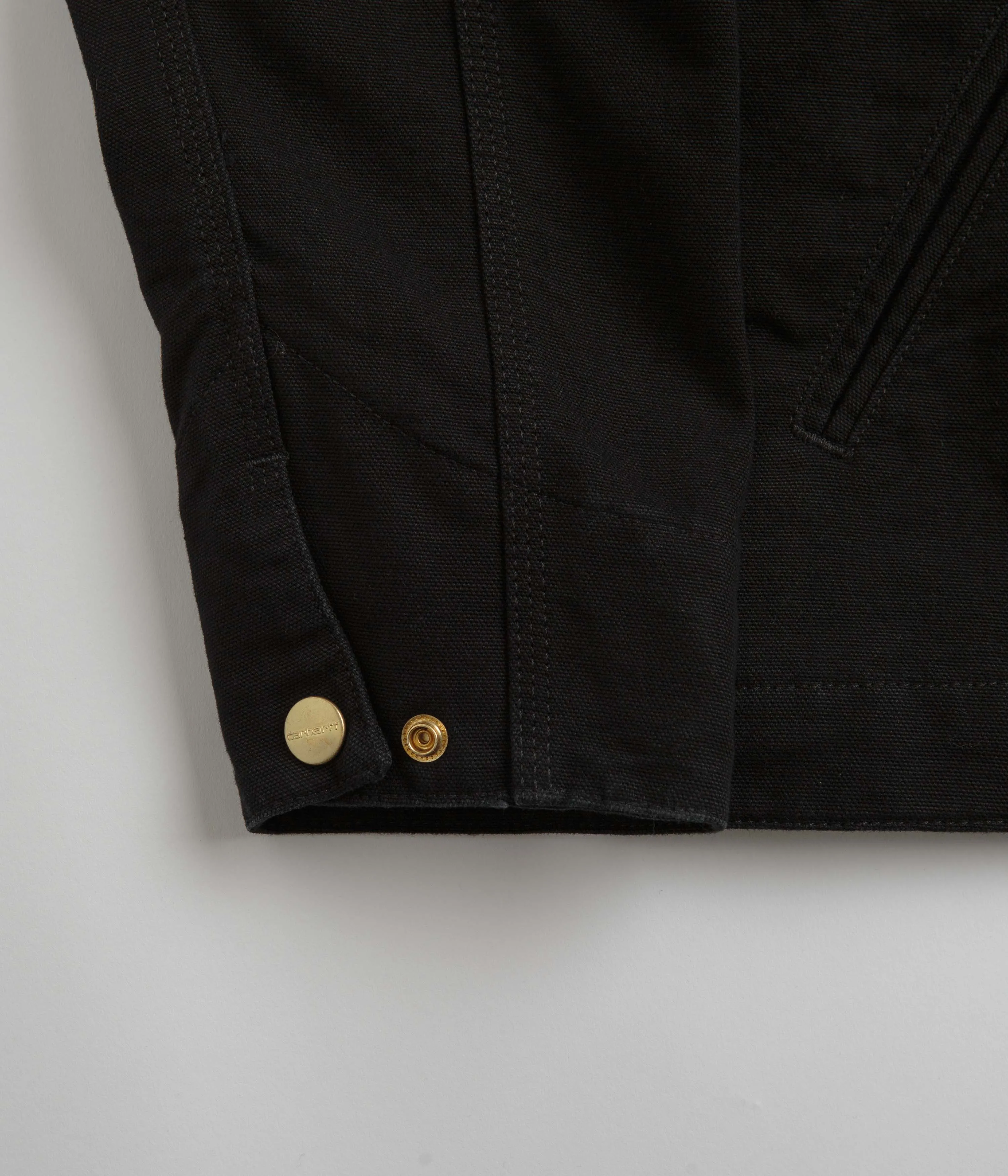 Carhartt Detroit Jacket - Black / Black / Rinsed