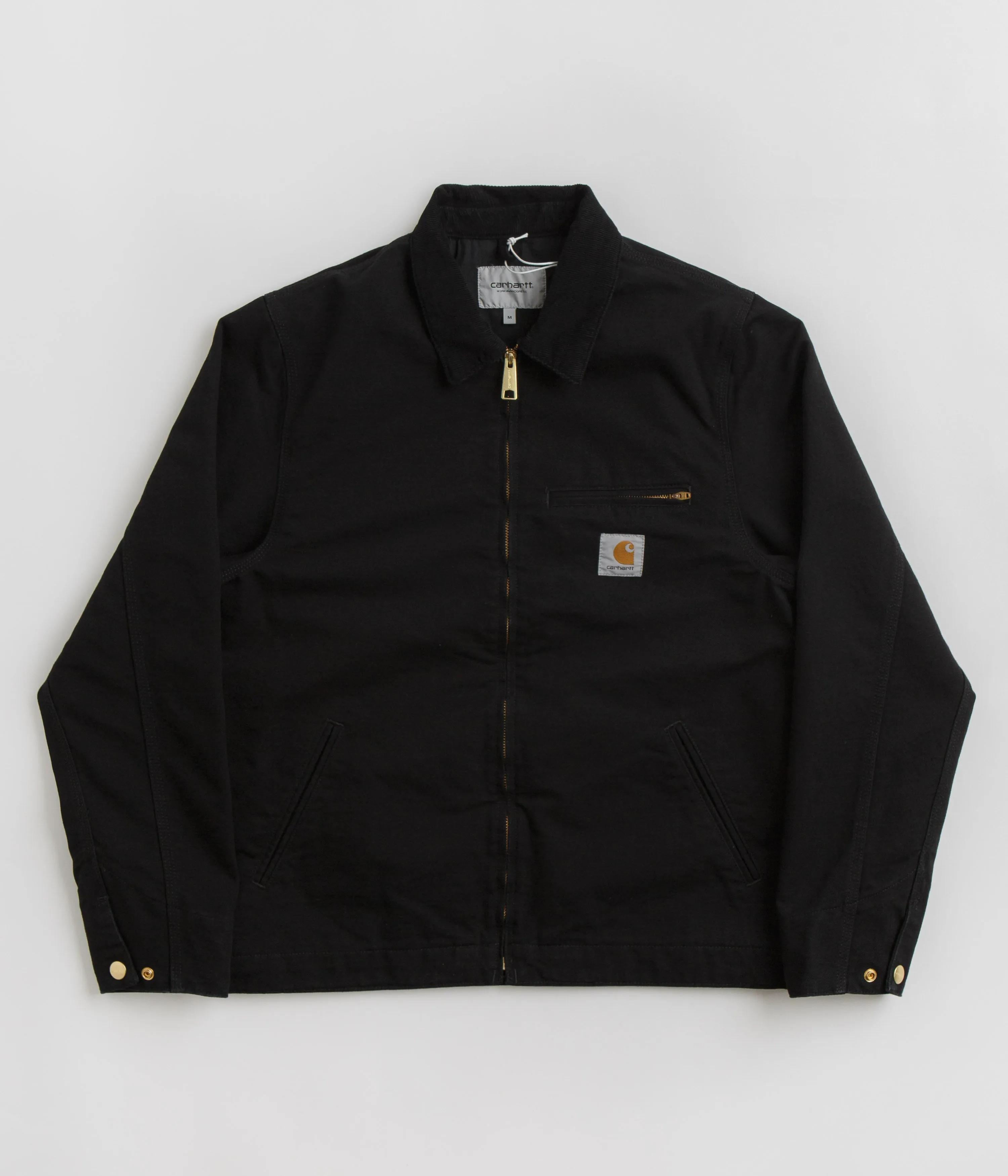 Carhartt Detroit Jacket - Black / Black / Rinsed