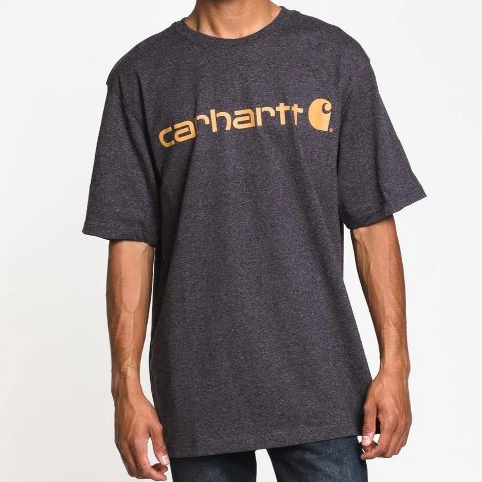 Carhartt K195 Signature Logo Tee Carbon Heather