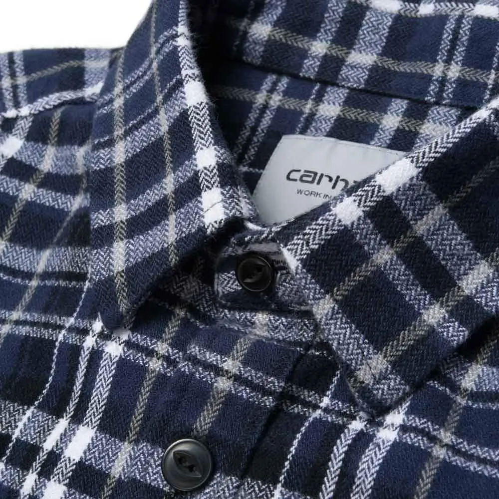 Carhartt L/S Stinson Check Shirt - Blue