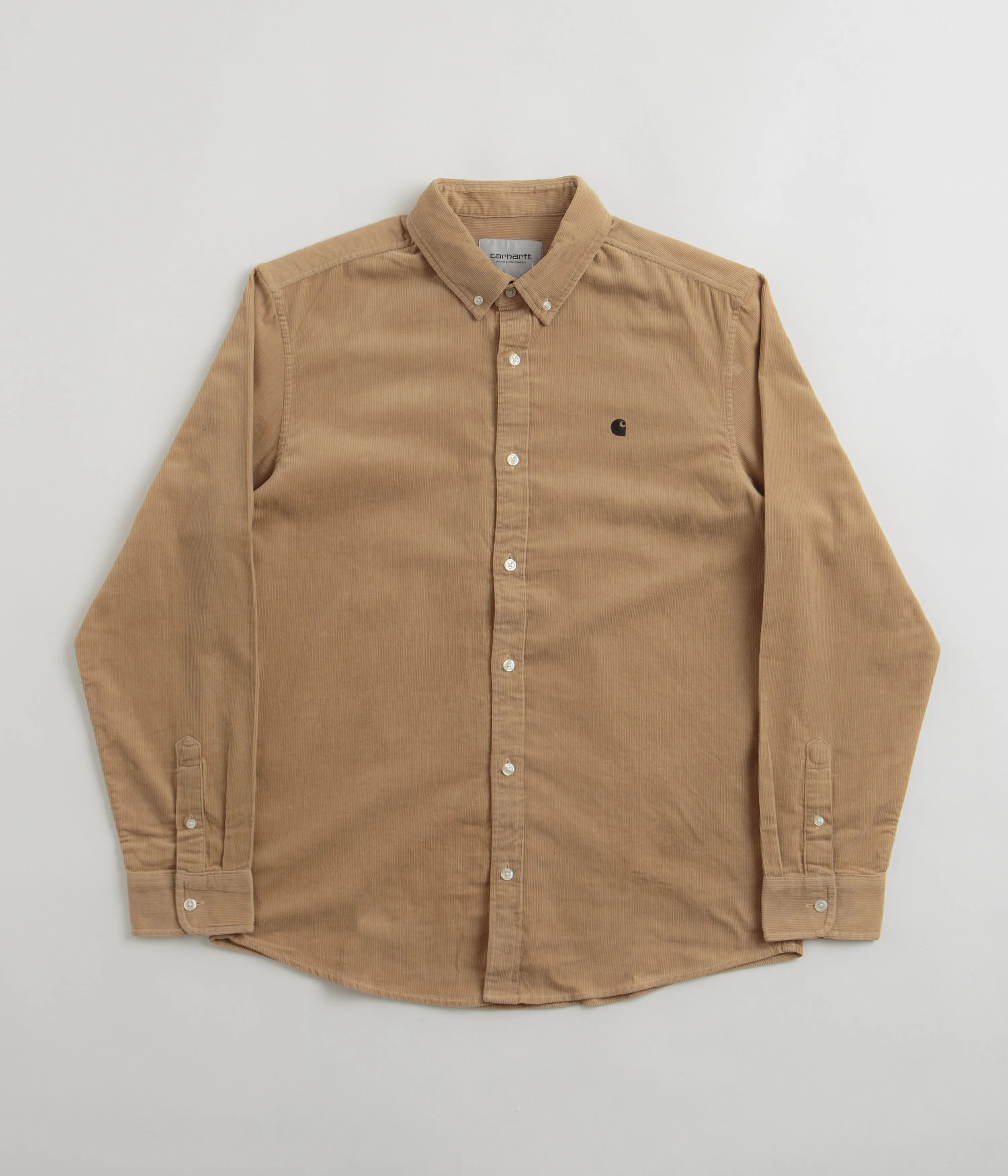 Carhartt Madison Fine Cord Shirt - Sable / Black