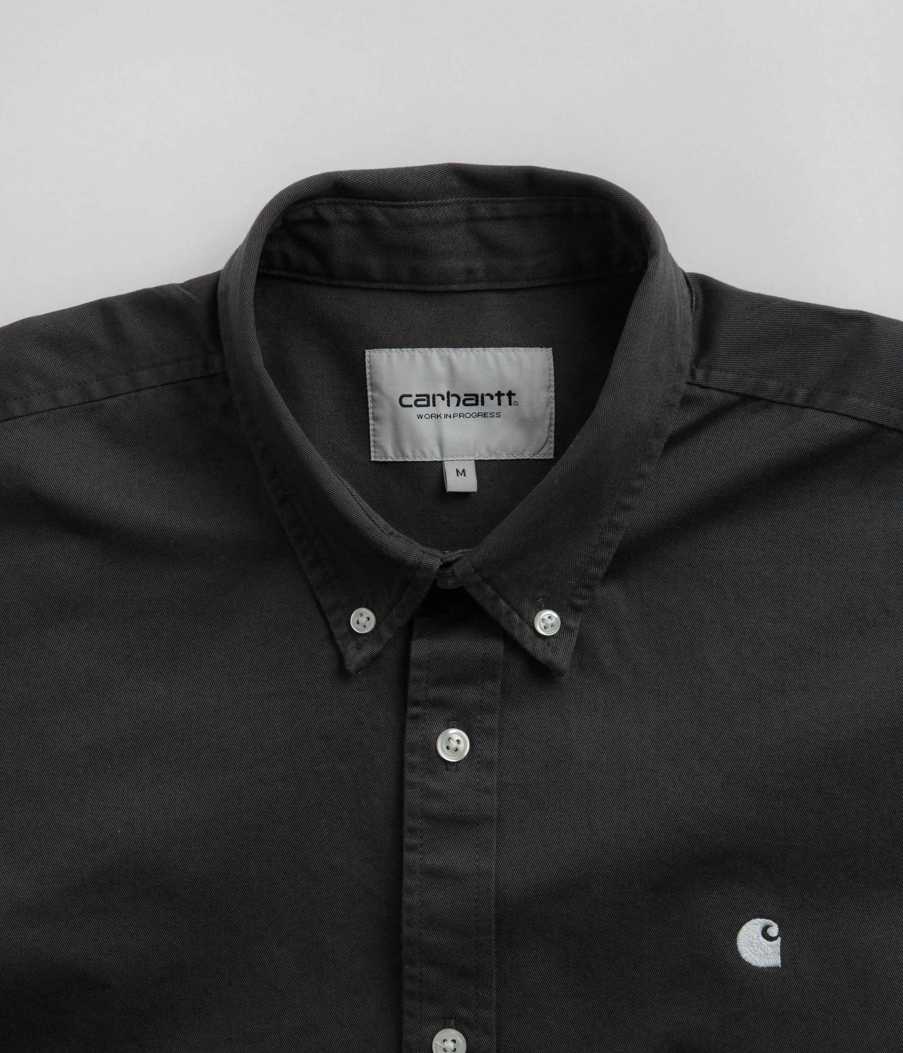 Carhartt Madison Shirt - Charcoal / White