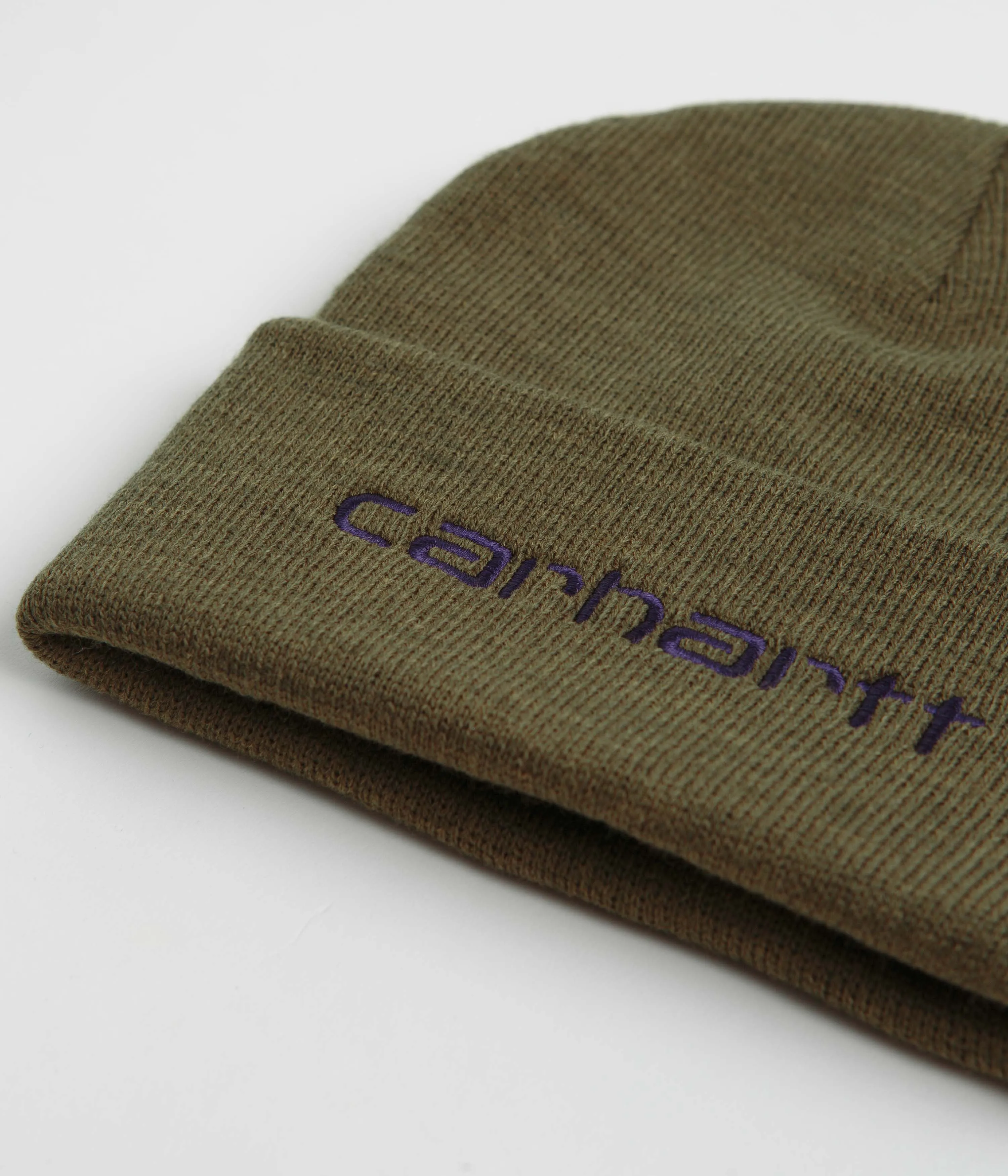 Carhartt Script Beanie - Highland / Cassis