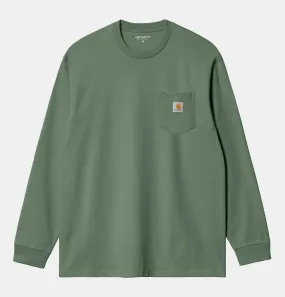 Carhartt WIP Long Sleeve Pocket T-Shirt in Park