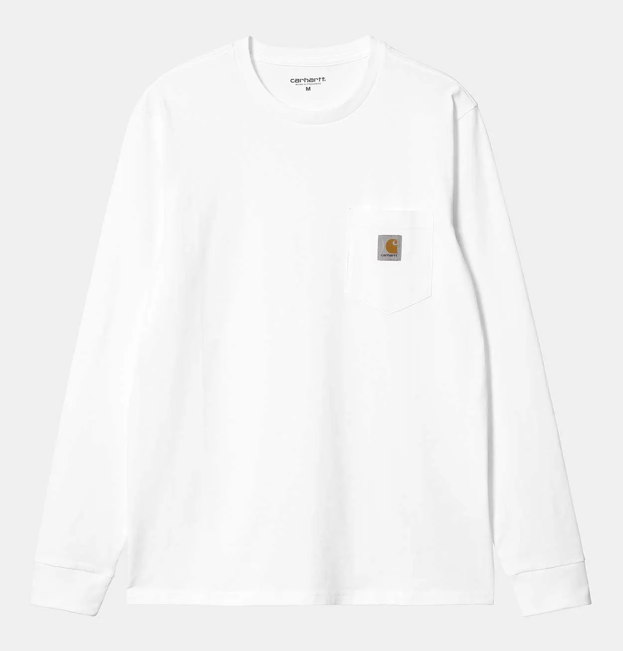 Carhartt WIP Long Sleeve Pocket T-Shirt in White