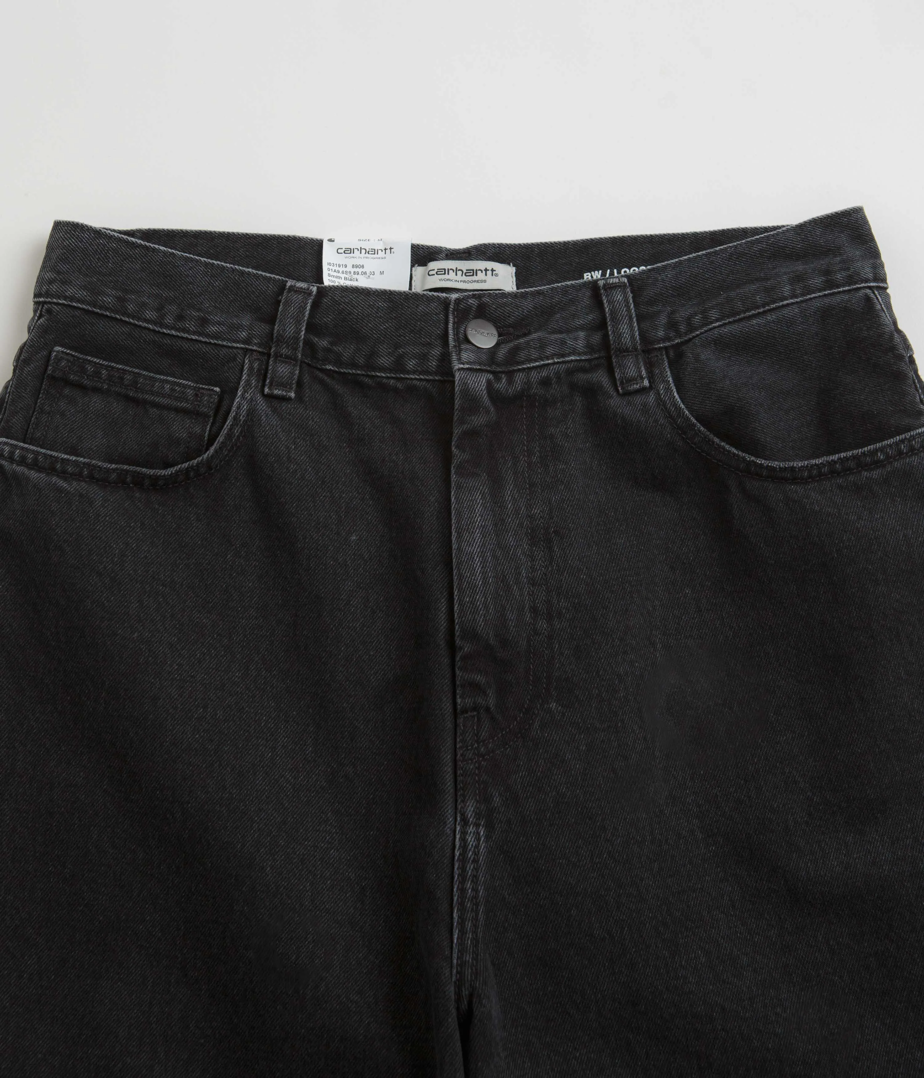 Carhartt Womens Brandon Shorts - Black Stone Washed