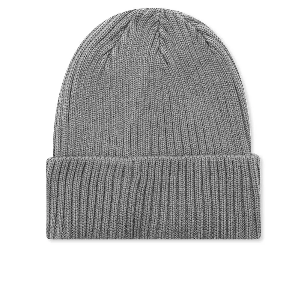 Cotton Rib Beanie - Grey