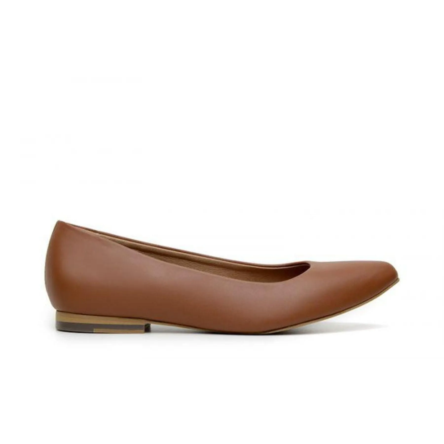 'Diana' Vegan Women's Flat by Ahimsa - Matte Brown