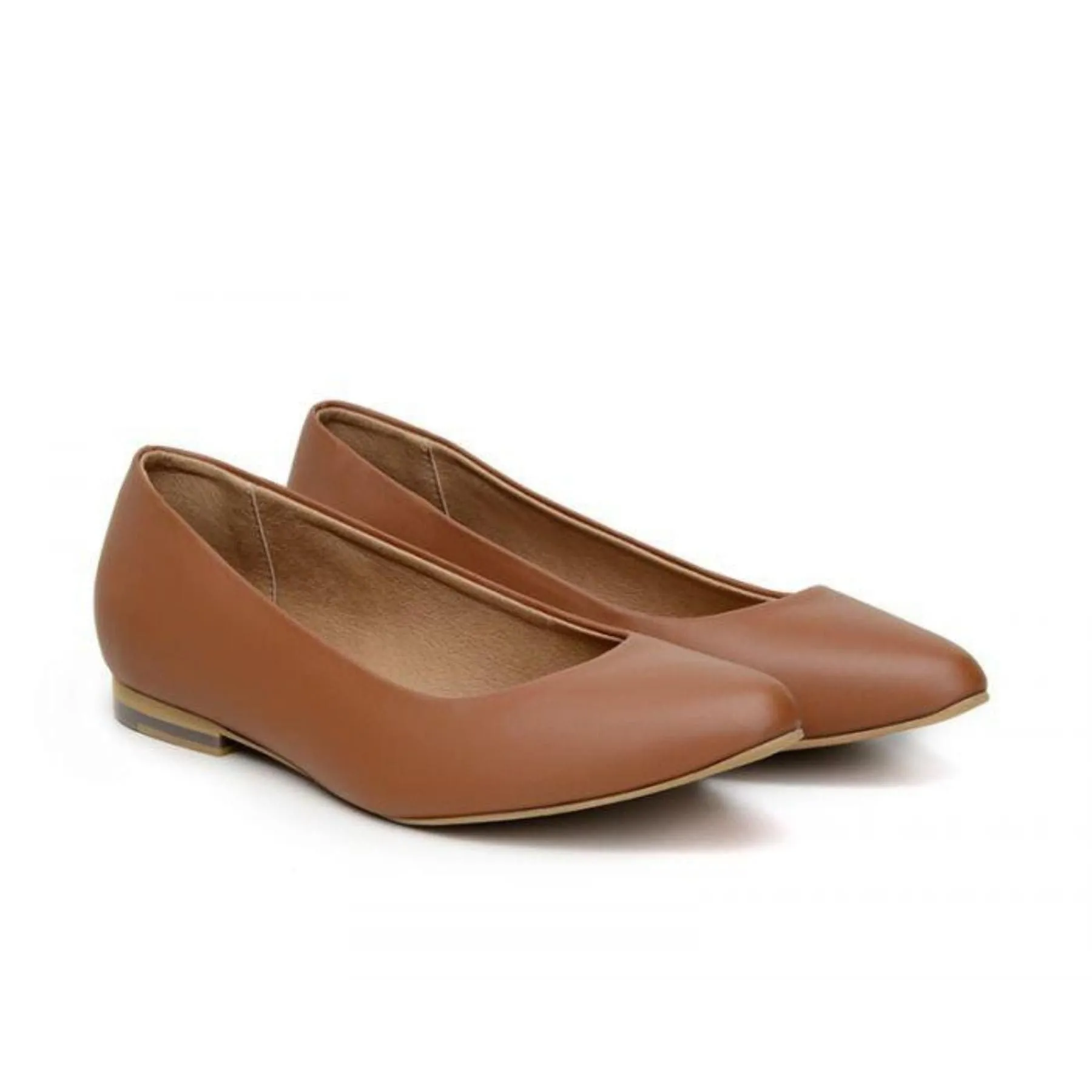 'Diana' Vegan Women's Flat by Ahimsa - Matte Brown