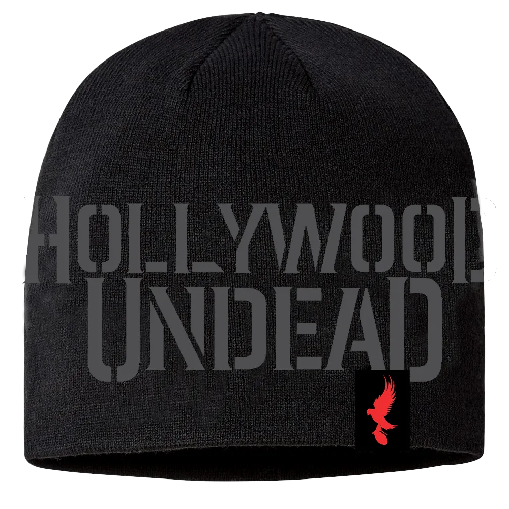 Dove & Grenade Logo Skelly Beanie (Black)