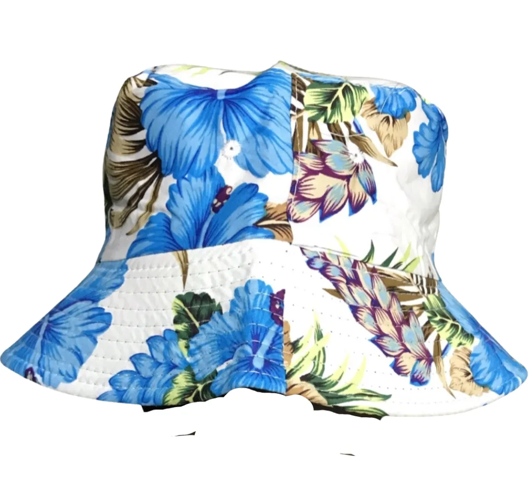 FLORAL FLOWER LEAF FISHERMAN'S BUCKET HAT