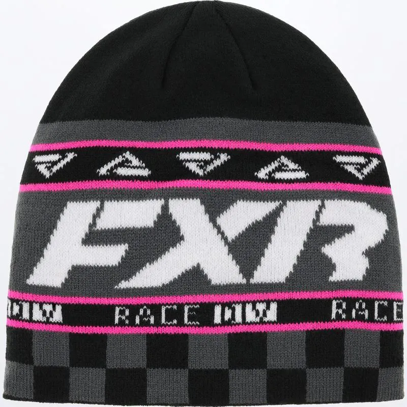 FXR Race Division Beanie Black/Electric Pink all