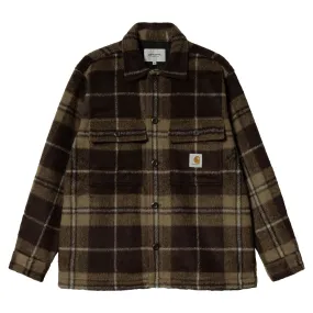 Giacca-Camicia Uomo Carhartt Manning Shirt Jac Marrone Multicolor