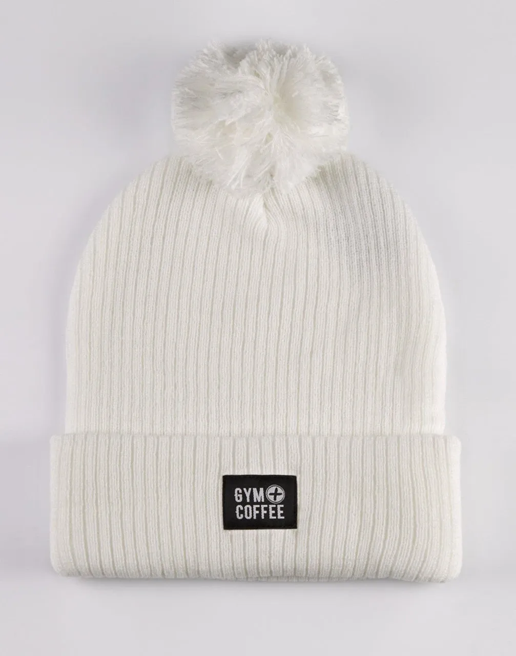 Gym Coffee Bobble Beanie - Off-white