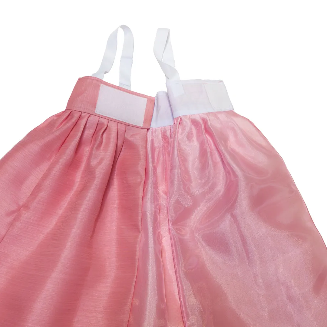 Hanbok Baby Girl 4-piece Set - Princess Natural/Dusty Pink Stripe