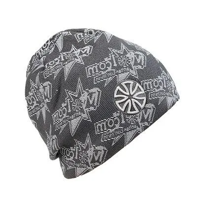 Hip-hop Knit Hat, Skullie or Beanie with Stickers and Patch