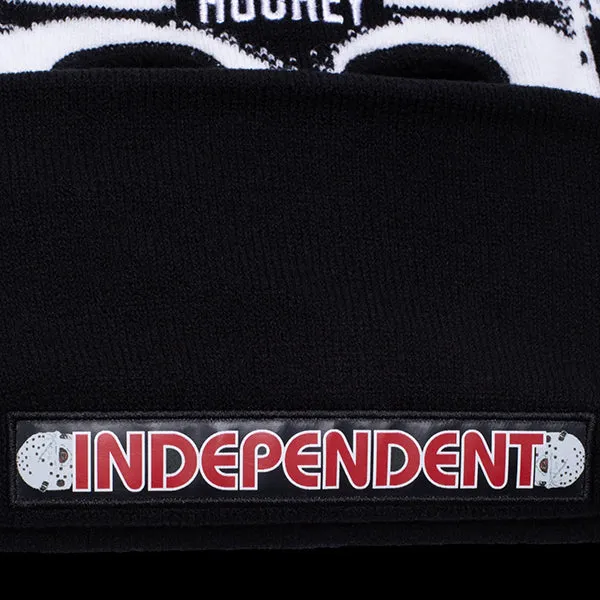 Hockey Hockski Mask Beanie Black/White