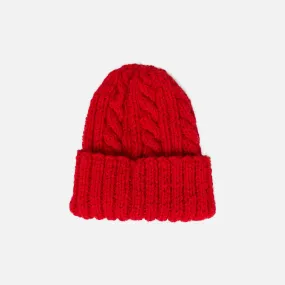 Inverallan for Colourway Cable Knit Beanie - Red