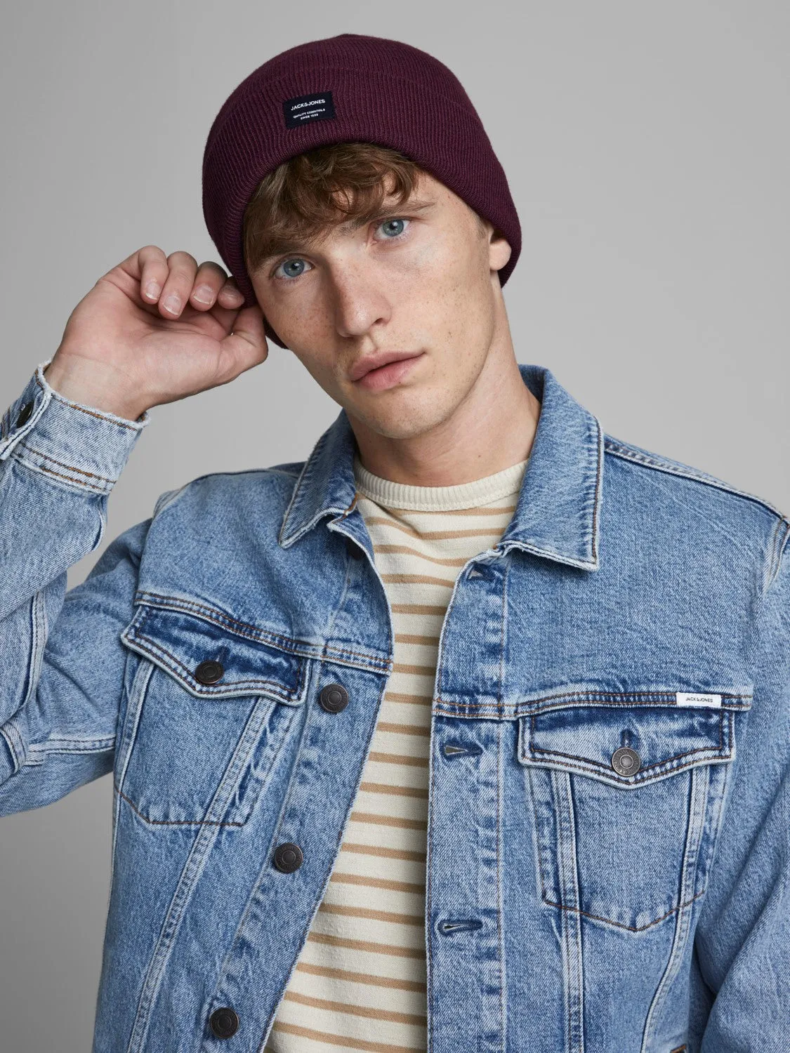 Jack & Jones Mans 'JACDNA' Knit Beanie