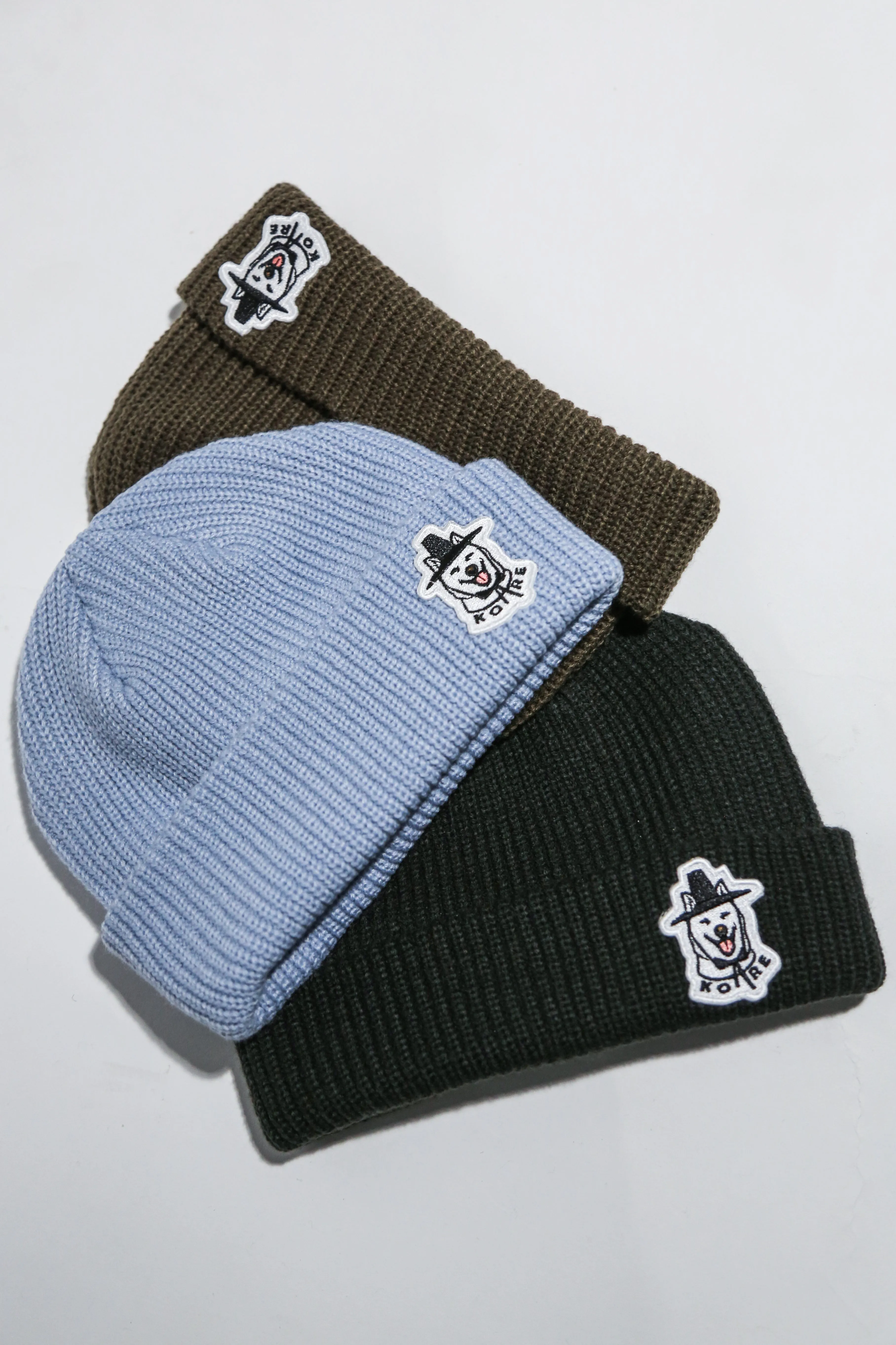 JOSEON JINDO JJ PATCH BEANIE (LIGHT BLUE)