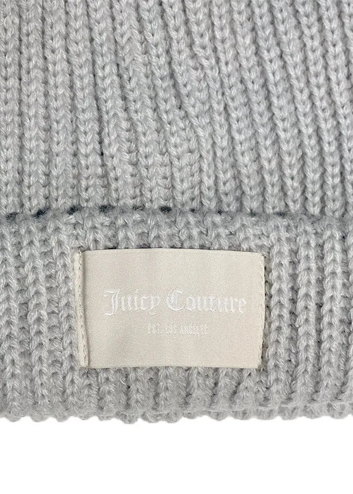 Juicy Couture Malin Chunky Knit Beanie Hue - Silver Marl