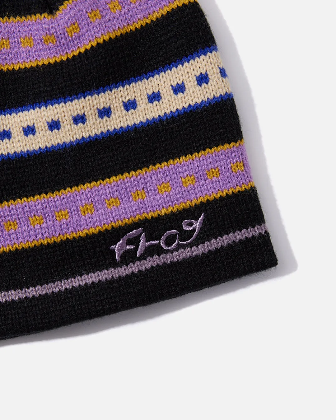 Lost Beanie - Black / Purple