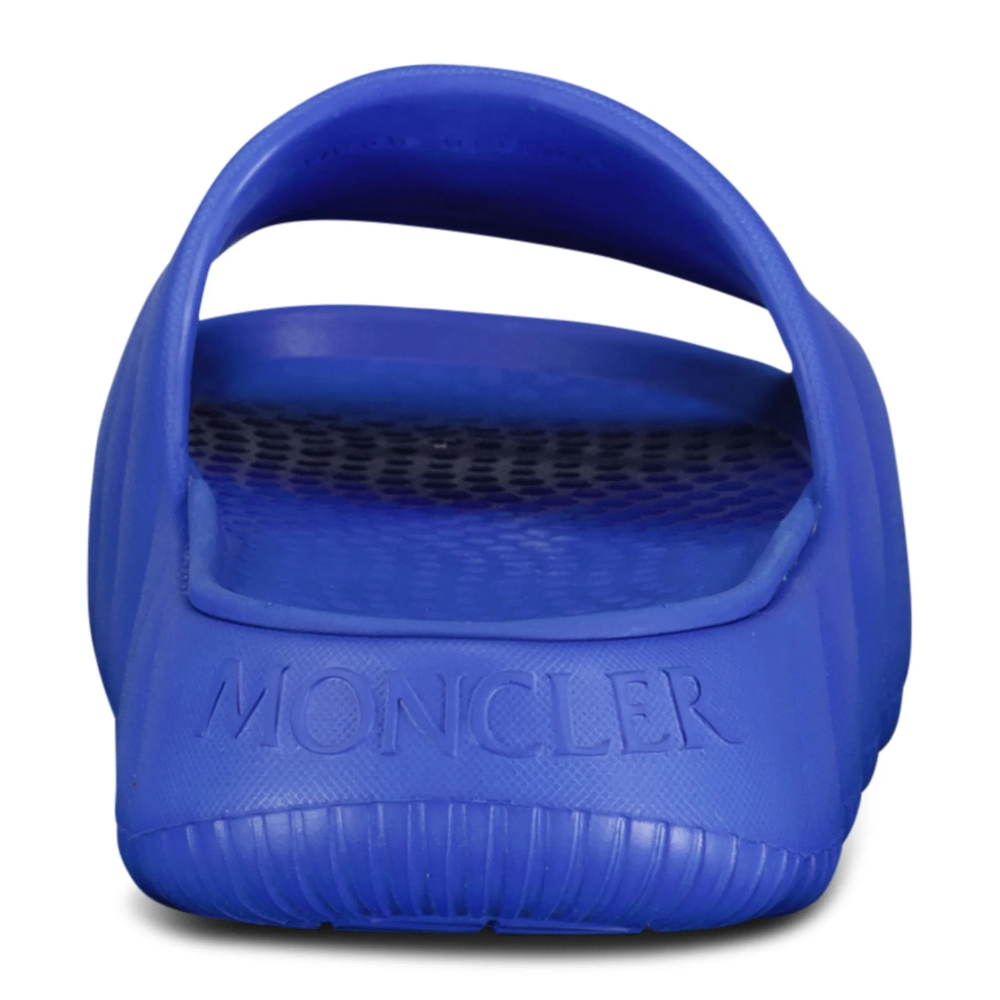 MONCLER LILO RUBBER SLIDERS BLUE