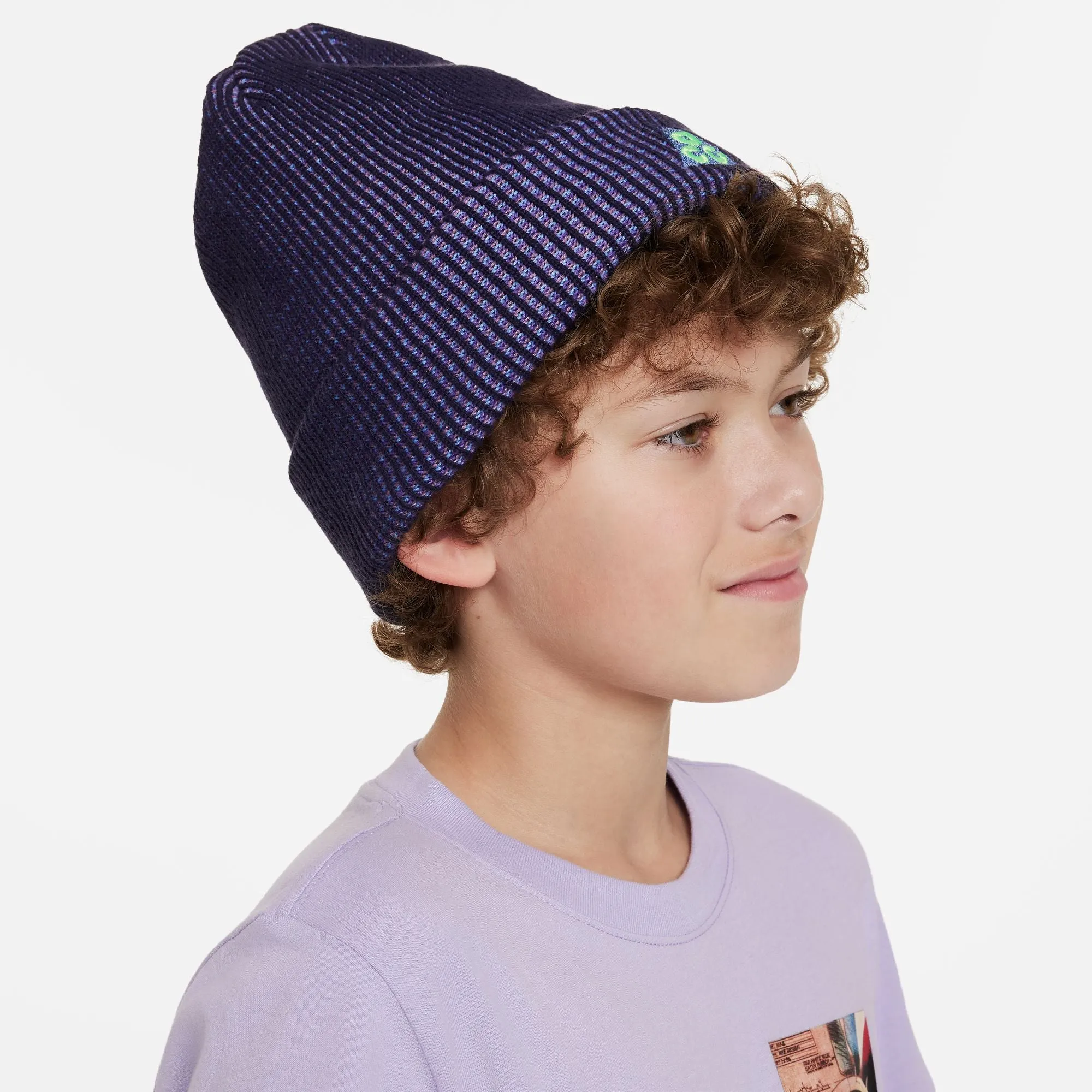 Nike ACG Kids Peak Beanie (Purple Cosmos/Polar)