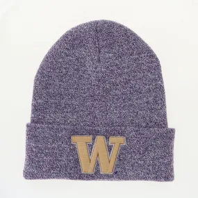 Purple Marled UW Foldover Beanie