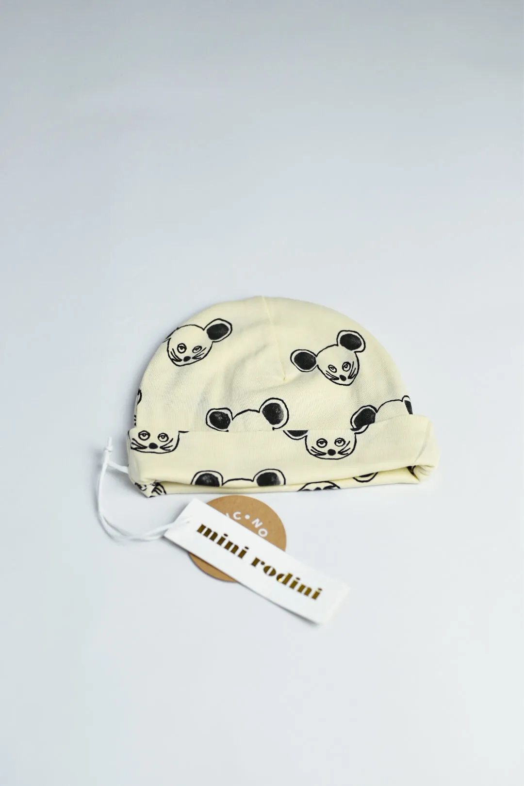 RE LOVED Mini Rodini Baby Mouse Beanie 9M