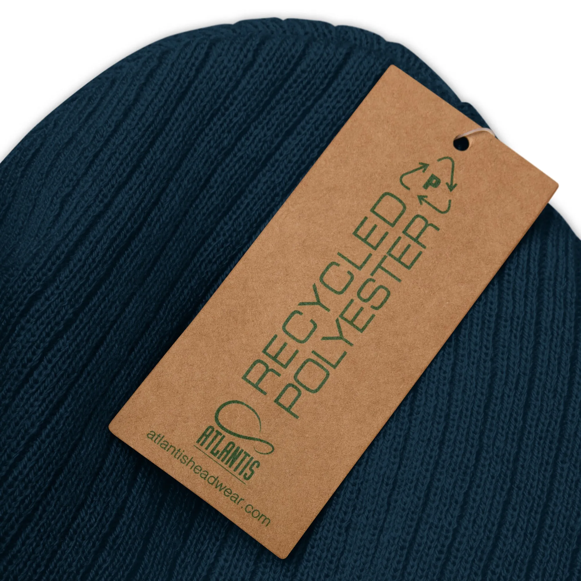 Ribbed Knit Embroidered Argentina Beanie / Premium Beanie Available In 8 Colours / Recycled Polyester