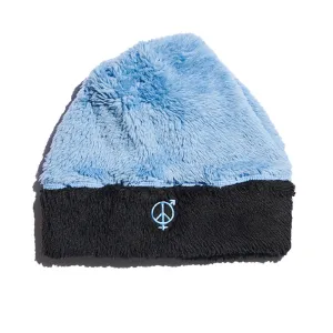 SexHippies Two-Tone Fleece Beanie Mid Blue/Black