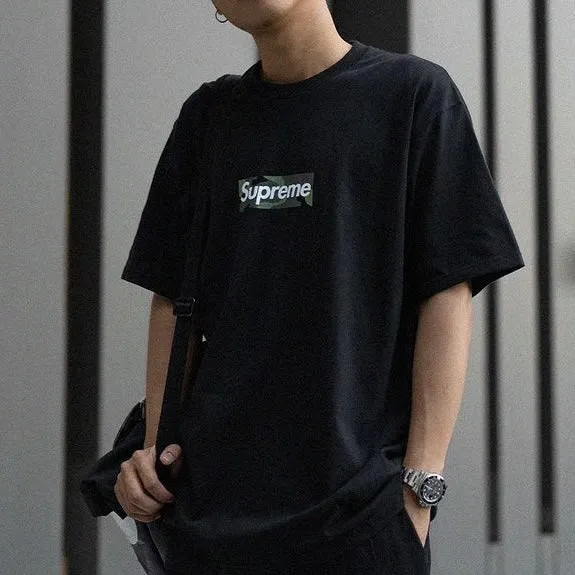 Supreme Camo Box Logo Tee Black